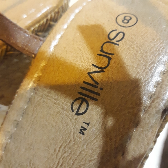 Copper Bronze Wedges Strappy Patent 8 - Picture 11 of 11